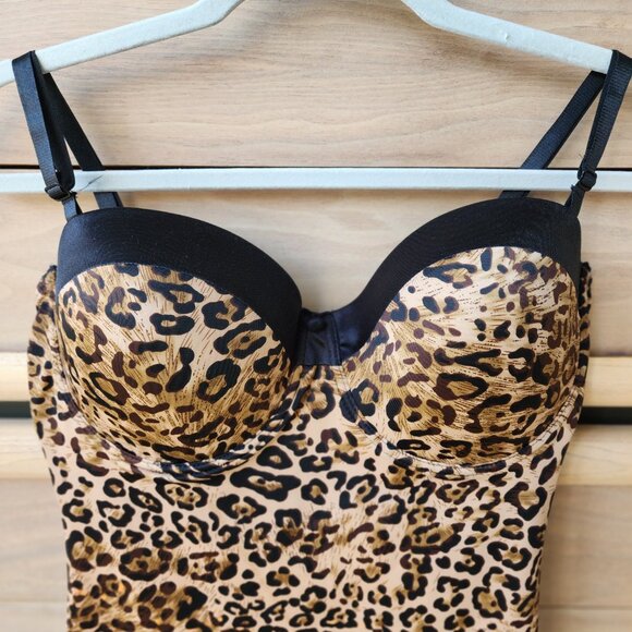 Sexy Leopard-print Pushup Slinky Slip - Picture 3 of 7